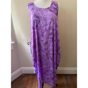 Size 2XL+ - Y2K Purple Aloha Beach Cover Up